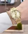 Gold Renk Kadın Kol Saati ve Bileklik