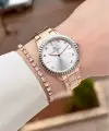 Rose Renk 34 Mm Kadın Kol Saati ve Bileklik