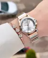 Rose Gümüş Renk Kadın Kol Saati ve Bileklik