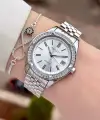 Gümüş Renk 34 Mm Kadın Kol Saati ve Bileklik