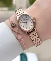 Rose Renk Hediye Paketli Kadın Kol Saati ve Bileklik