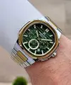 Kadranı Yeşil Kordonu Gümüş Renk İç Göstergeleri Aktif Erkek Kol Saati
