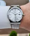 Gümüş Renk 40 Mm Erkek Kol Saati