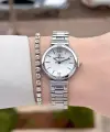 Gümüş Renk 26 Mm Kadın Kol Saati ve Bileklik