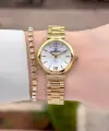 Gold Renk 26 Mm Kadın Kol Saati ve Bileklik