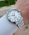 Gümüş Renk 42 Mm Erkek Kol Saati