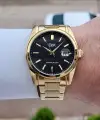 Kadranı Siyah Kordonu Gold Renk 42 Mm Erkek Kol Saati