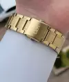 Kadranı Siyah Kordonu Gold Renk 42 Mm Erkek Kol Saati