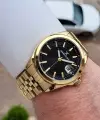 Kadranı Siyah Kordonu Gold Renk 42 Mm Erkek Kol Saati