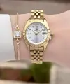 Daniel Klein Gold Renk 28 mm Kadın Kol Saati ve Bileklik