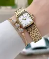 Gold Renk 22 mm Hediye Paketli Kadın Kol Saati