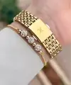 Gold Renk 22 mm Hediye Paketli Kadın Kol Saati