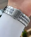 Gümüş Siyah Renk 44 Mm İç Göstergeleri Aktif Erkek Kol Saati