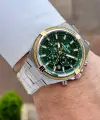 Kadranı Lacivert Kordonu Gümüş Renk 44 Mm Hediye Paketli İç Göstergeleri Aktif Erkek Kol Saati