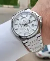 Gümüş Renk 43,5 Mm Hediye Paketli İç Göstergeleri Aktif Erkek Kol Saati