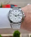 Gümüş Renk 43,5 Mm Hediye Paketli İç Göstergeleri Aktif Erkek Kol Saati