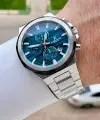 Kadranı Yeşil Kordonu Gümüş Renk 44 Mm İç Göstergeleri Aktif Erkek Kol Saati