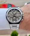 Kadranı Kahverengi Kordonu Gümüş Renk 44 Mm İç Göstergeleri Aktif Erkek Kol Saati