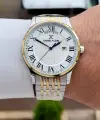 Gold Gümüş Renk Hediye Paketli 42 mm Erkek Kol Saati