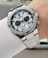 Gümüş Renk 46,5 Mm Hediye Paketli Erkek Kol Saati