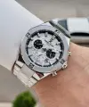 Gümüş Renk 46,5 Mm Hediye Paketli Erkek Kol Saati