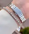 Gümüş Renk Hediye Paketli 22 Mm Kadın Kol Saati