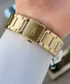 Kadranı Siyah Kordonu Gold Renk 42,5 Mm Hediye Paketli Erkek Kol Saati