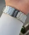 Kadranı Mavi Kordonu Gümüş Renk Hediye Paketli Erkek Kol Saati