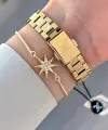 Gold Renk Hediye Paketli 22,5 Mm Kadın Kol Saati