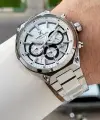 Gümüş Renk 43 Mm Hediye Paketli Erkek Kol Saati