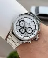 Gümüş Renk 43 Mm Hediye Paketli Erkek Kol Saati