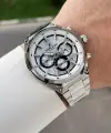 Gümüş Renk 43 Mm Hediye Paketli Erkek Kol Saati