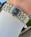 Kadranı Yeşil Kordonu Gold Gümüş Renk 39 Mm Hediye Paketli Erkek Kol Saati