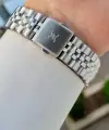 Kadranı Lacivert Kordonu Gümüş Renk 39 Mm Hediye Paketli Erkek Kol Saati
