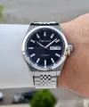 Kadranı Lacivert Kordonu Gümüş Renk Hediye Paketli 40 Mm Erkek Kol Saati