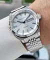 Gümüş Renk Hediye Paketli 40 Mm Erkek Kol Saati