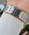 Kadranı Lacivert Kordonu Gümüş Renk Hediye Paketli 44 Mm Erkek Kol Saati
