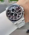 Kadranı Kahverengi Kordonu Gümüş Renk Hediye Paketli 44 Mm Erkek Kol Saati