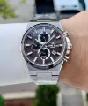 Kadranı Kahverengi Kordonu Gümüş Renk Hediye Paketli 44 Mm Erkek Kol Saati
