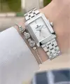 Gümüş Renk Hediye Paketli 22 Mm Kadın Kol Saati ve Bileklik ve Bileklik