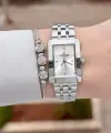 Gümüş Renk Hediye Paketli 22 Mm Kadın Kol Saati ve Bileklik ve Bileklik
