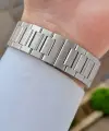 Kadranı Siyah Kordonu Gümüş Renk 44 Mm Hediye Paketli İç Göstergeleri Aktif Erkek Kol Saati