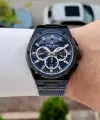 Kasası Siyah Kordonu Lacivert Renk 42 Mm Hediye Paketli Erkek Kol Saati