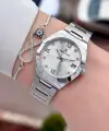 Gümüş Renk 30 Mm Kadın Kol Saati ve Bileklik