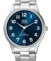 Kadranı Lacivert Kordonu Gümüş Renk 40 Mm Rakamlı Erkek Kol Saati