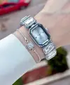 Gümüş Renk Hediye Paketli 20 Mm 5 ATM Kadın Kol Saati