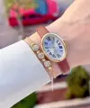 Kasası Gold Kordonu Kahverengi Renk Hediye Paketli 22 Mm 5 ATM Kadın Kol Saati