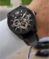 Rakamları Rose Kordonu Siyah Renk İç Göstergeleri Aktif 45 Mm Erkek Kol Saati
