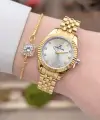 Gold Renk 28 mm Hediye Paketli Kadın Kol Saati