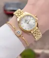 Gold Renk 28 mm Hediye Paketli Kadın Kol Saati